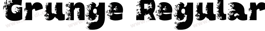 Grunge Regular字体转换